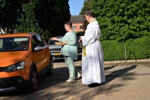              Autosseenung zu Éieren vun  Notre Dame de la route am Préizerdaul
