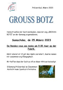 Grouss Botz + Kleedersammlung